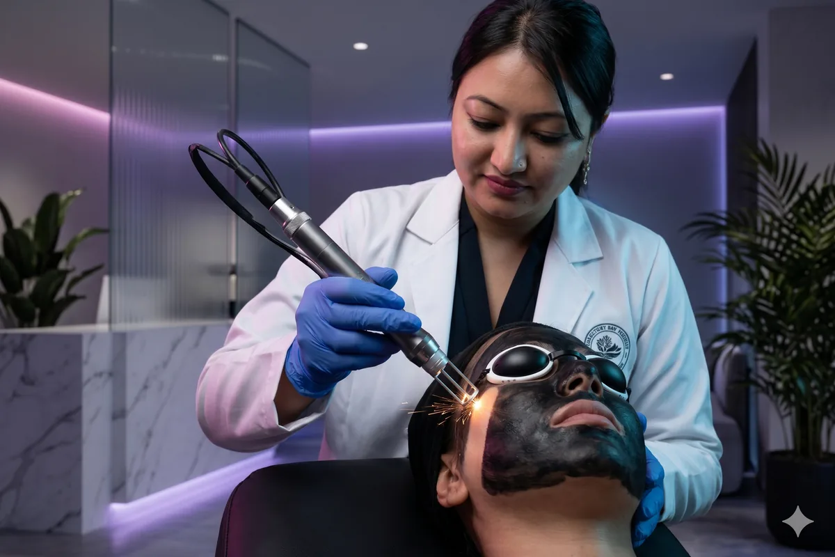 Carbon Laser Peel — Dr. Negi's Clinic, Uttam Nagar Delhi