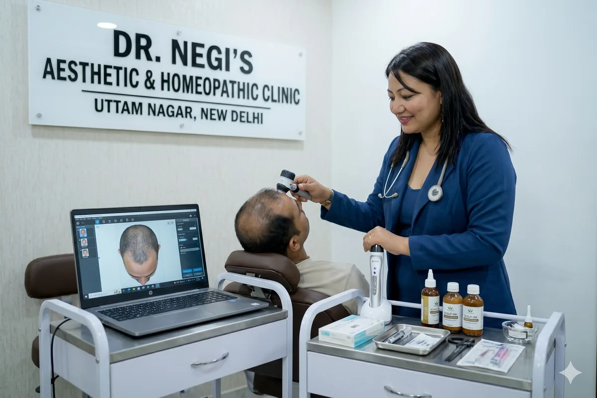 Scalp Micropigmentation — Dr. Negi's Clinic, Uttam Nagar Delhi
