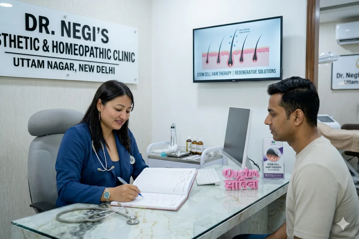 Stem Cell Hair Therapy — Dr. Negi's Clinic, Uttam Nagar Delhi