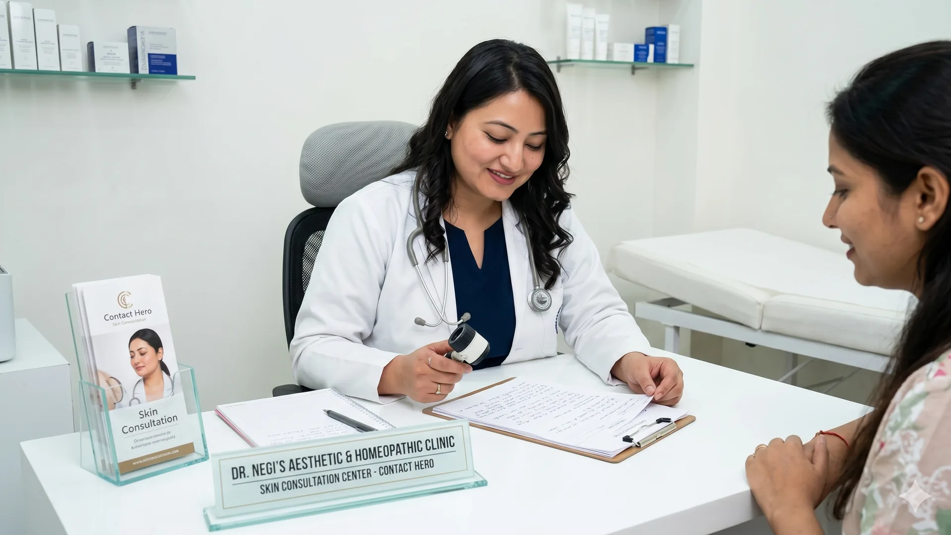 Modern clinic interior at Dr. Negi Clinic, Uttam Nagar, New Delhi